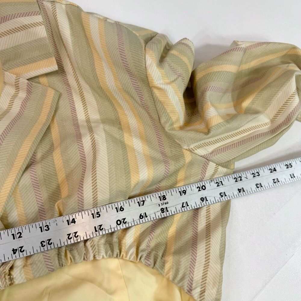 NWT Danielle Bernstein By WeWoreWhat Blazer Dress Womens Large Yellow Cut Out - Picture 7 of 10
